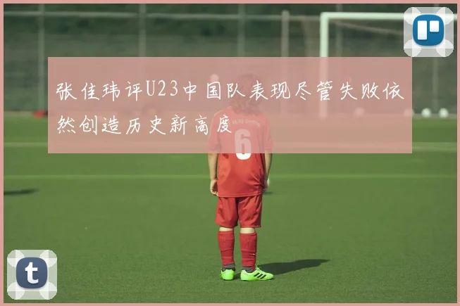 张佳玮评U23中国队表现尽管失败依然创造历史新高度